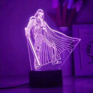 Star Wars 3D Illusion LED Night Light Disney Style Lamp Bedroom Decor Table Lamp
